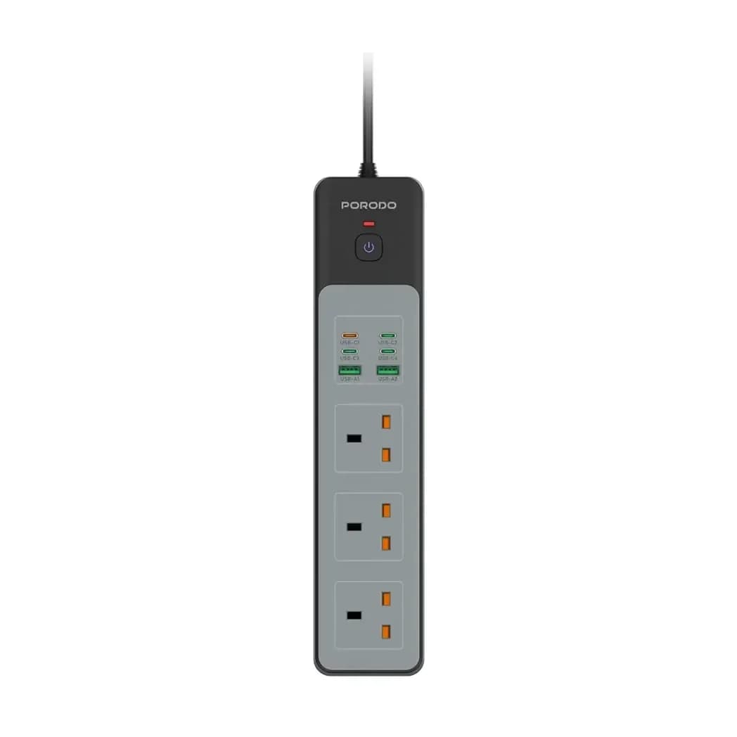 Porodo Power Strip 3AC 45W 300W