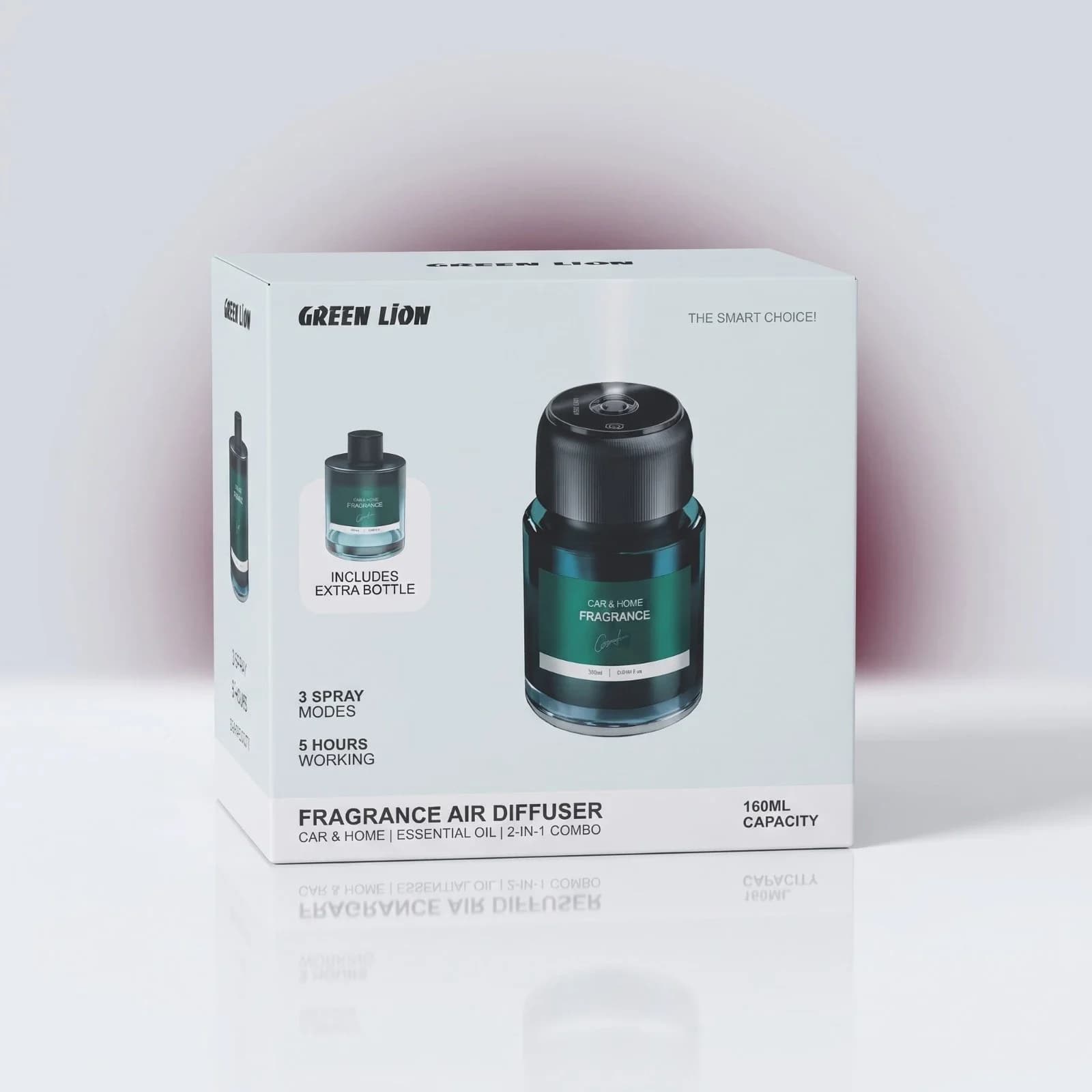 Green Lion Fragrance Air Diffuser 160ml - Green