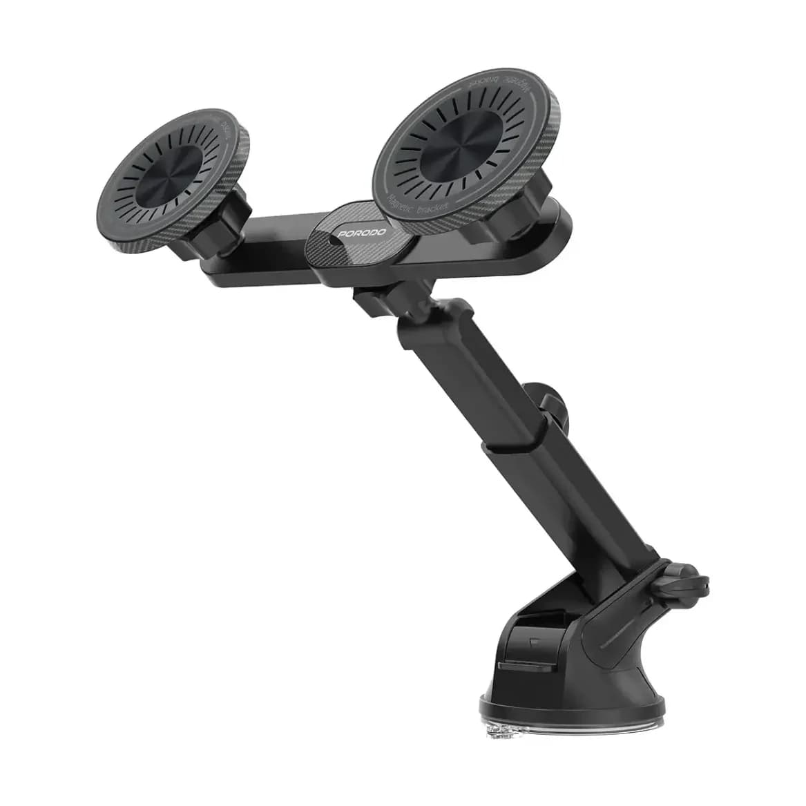 Porodo Dax-L Dual MagSafe Car Phone Mount - Black