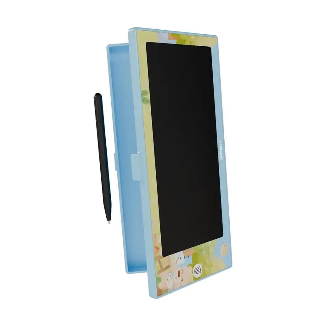 Porodo Kids 7-Inch LCD Monochrome Writing Tablet - Blue
