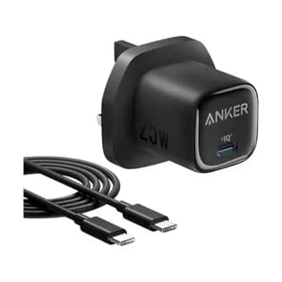 Anker 25W Foldable PPS Charger | USB-C to USB-C Cable | 5ft Cable Length | Fast Charging | Advanced Multiprotect System | Compatible with Android & iPhone | B26